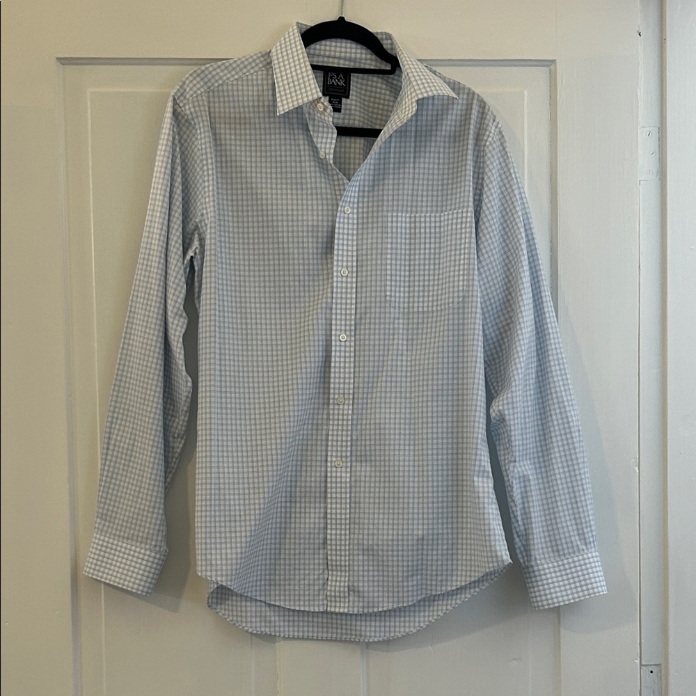 Jos. A. Bank Light Blue Gingham Shirt